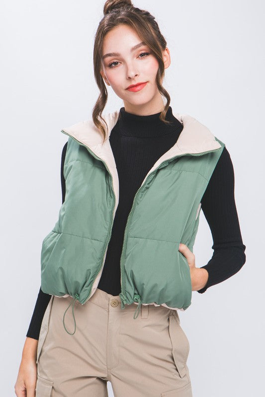 Sage Reversible Vest