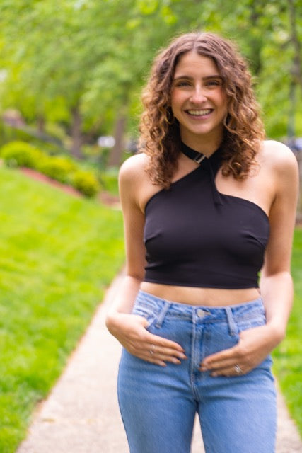 Halter Buckle Crop Top