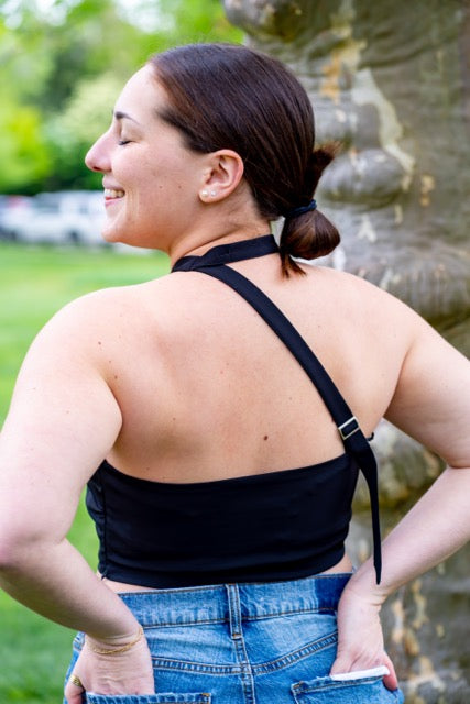 Halter Buckle Crop Top