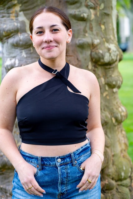Halter Buckle Crop Top