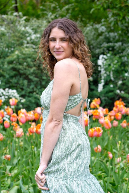 Green Leaf Tiered Maxi Dress
