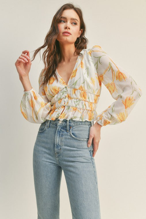 Yellow Tulip Shirt