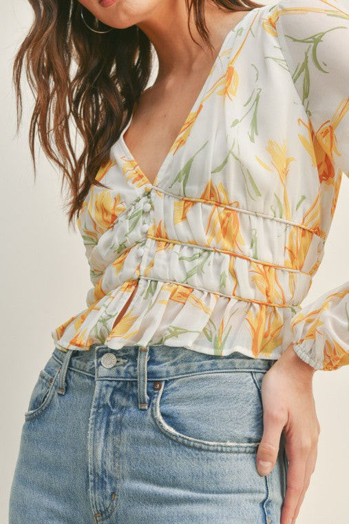 Yellow Tulip Shirt