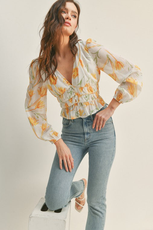 Yellow Tulip Shirt
