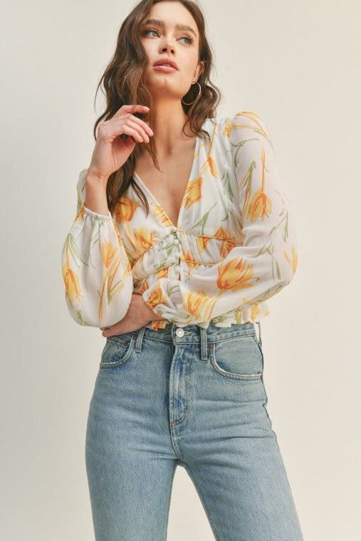 Yellow Tulip Shirt