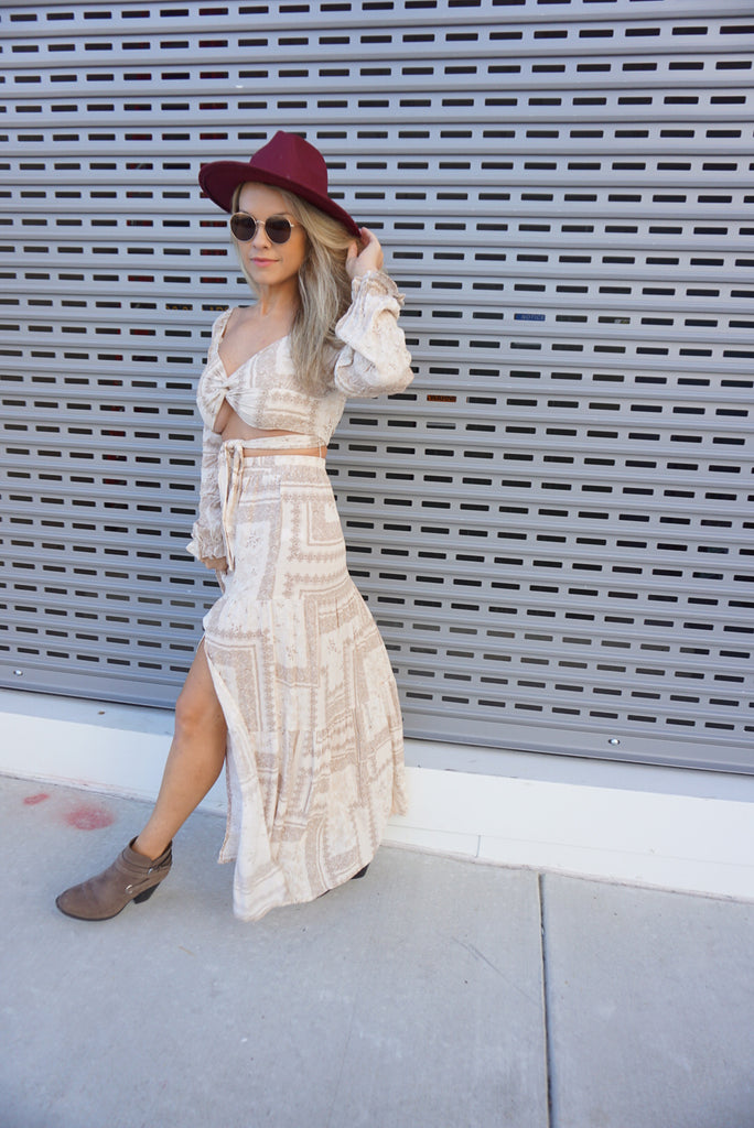 Woven Knotted Top