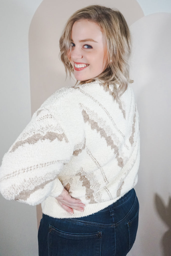 Abstract Split Fuzzy Sweater