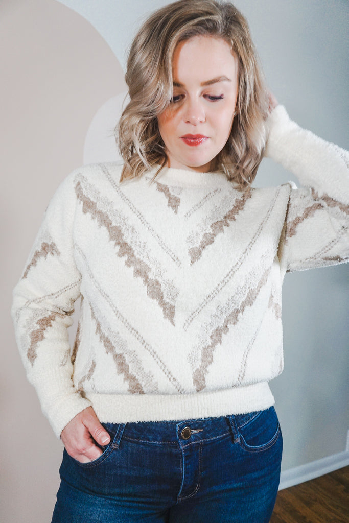 Abstract Split Fuzzy Sweater