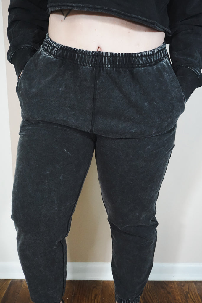 Mineral-Washed Lounge Joggers