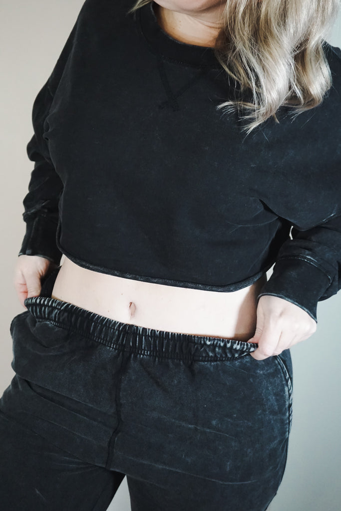 Mineral-Washed Lounge Joggers