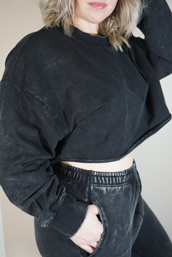 Mineral-Washed Lounge Joggers
