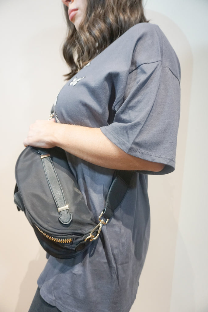 Large Nylon Crossbody Sachel