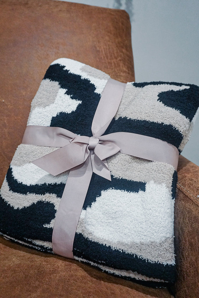 Camo Jacquard Knit Blanket