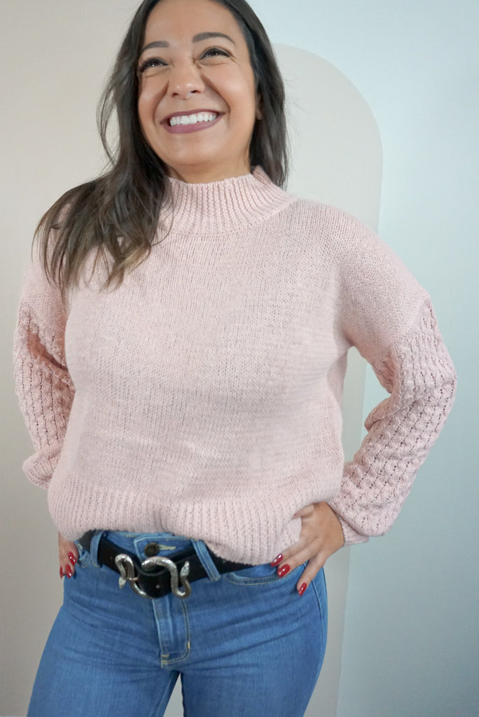 Lantern Sleeve Pullover Sweater