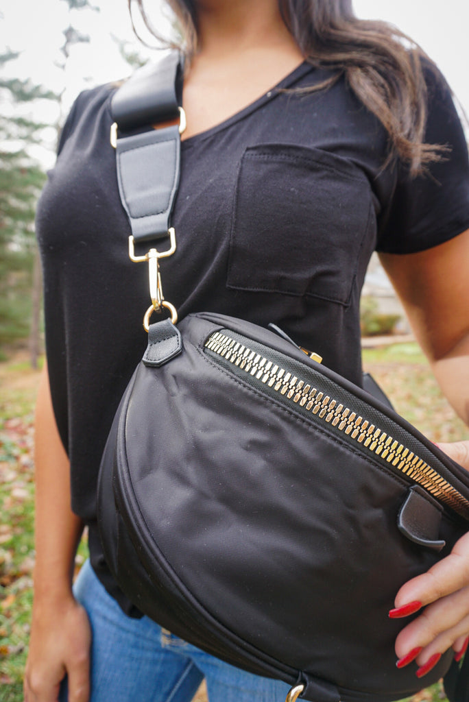 Large Nylon Crossbody Sachel