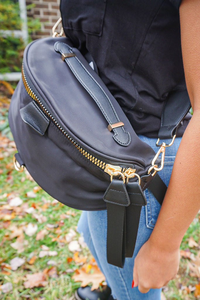 Large Nylon Crossbody Sachel