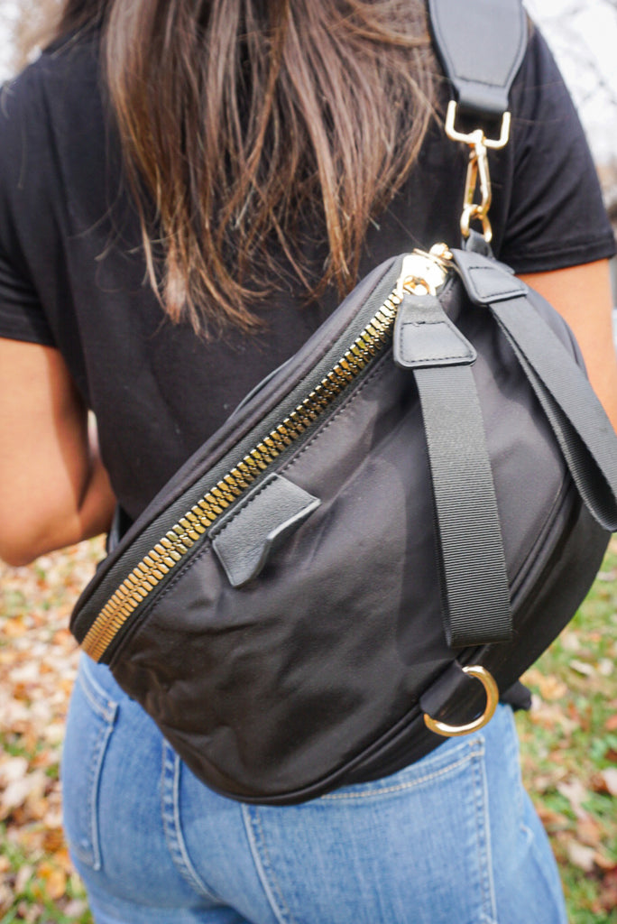 Large Nylon Crossbody Sachel