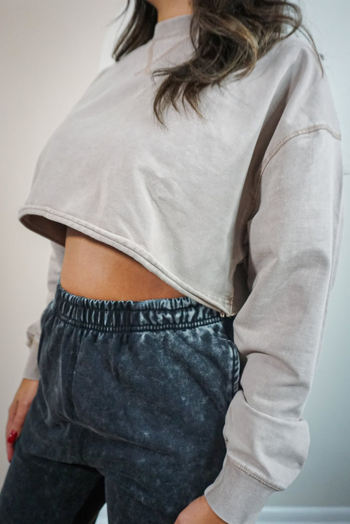 Mineral-Washed Lounge Joggers