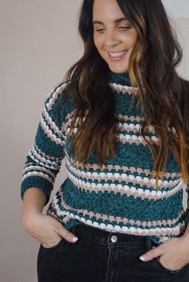 Green ZigZig Sweater