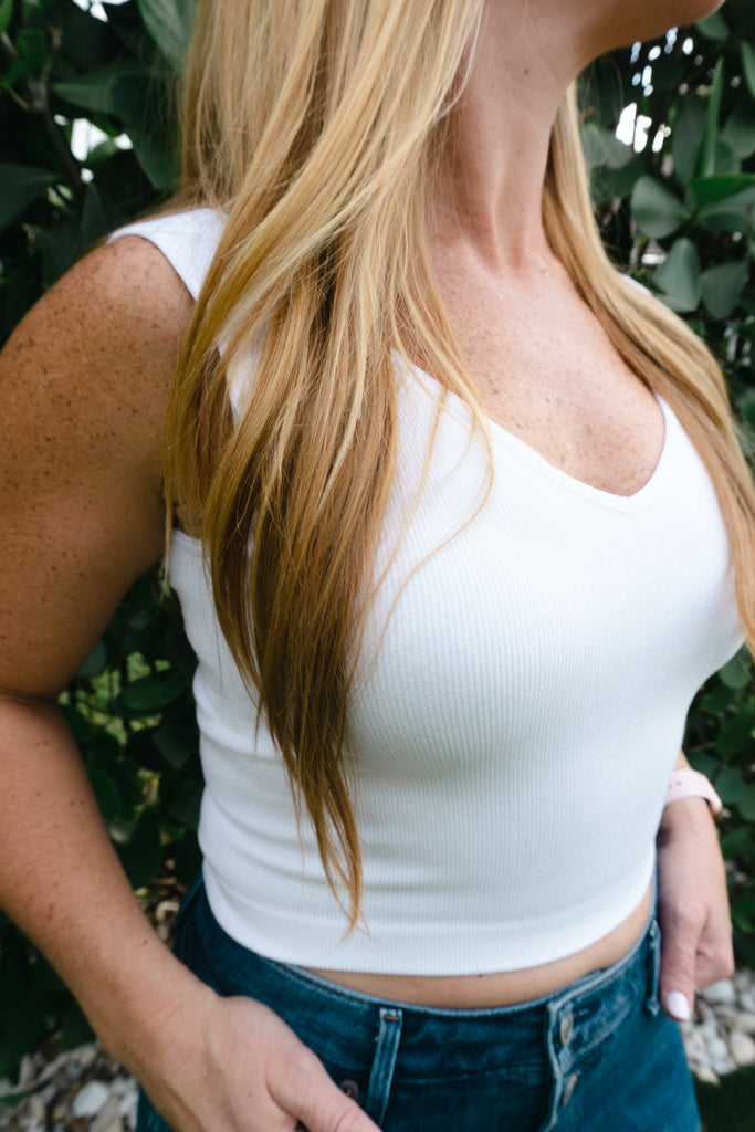 Seamless Ribbed Finley Crop Top Tank