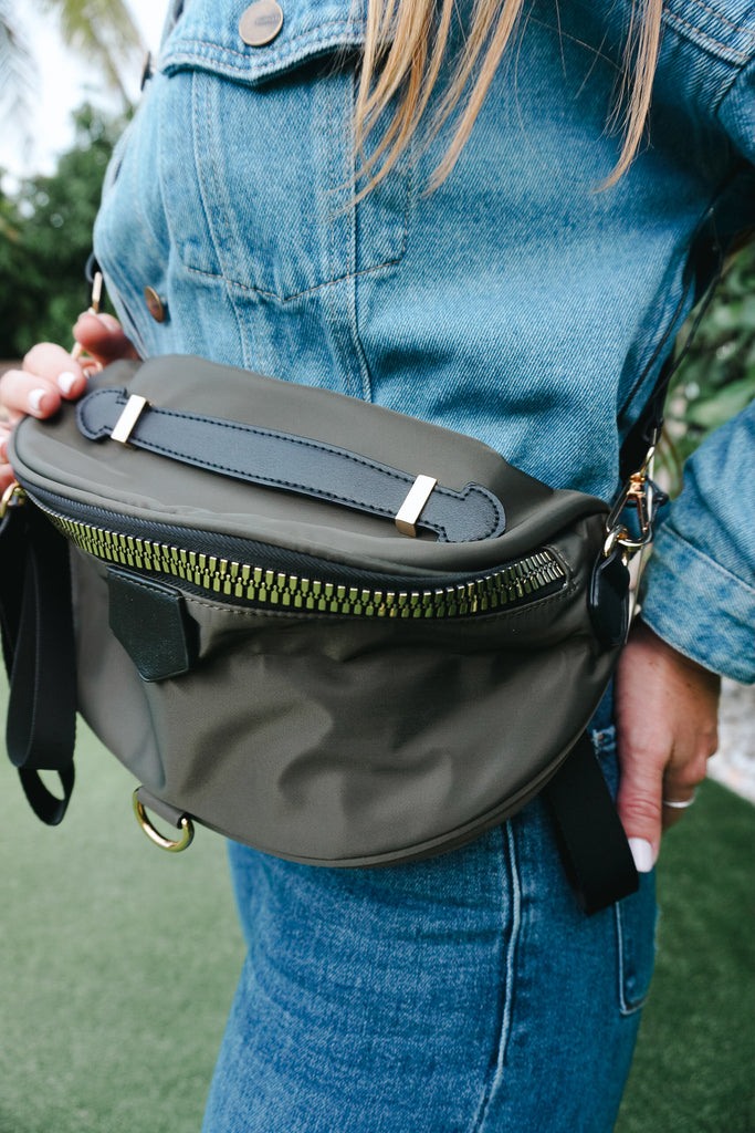 Large Nylon Crossbody Sachel