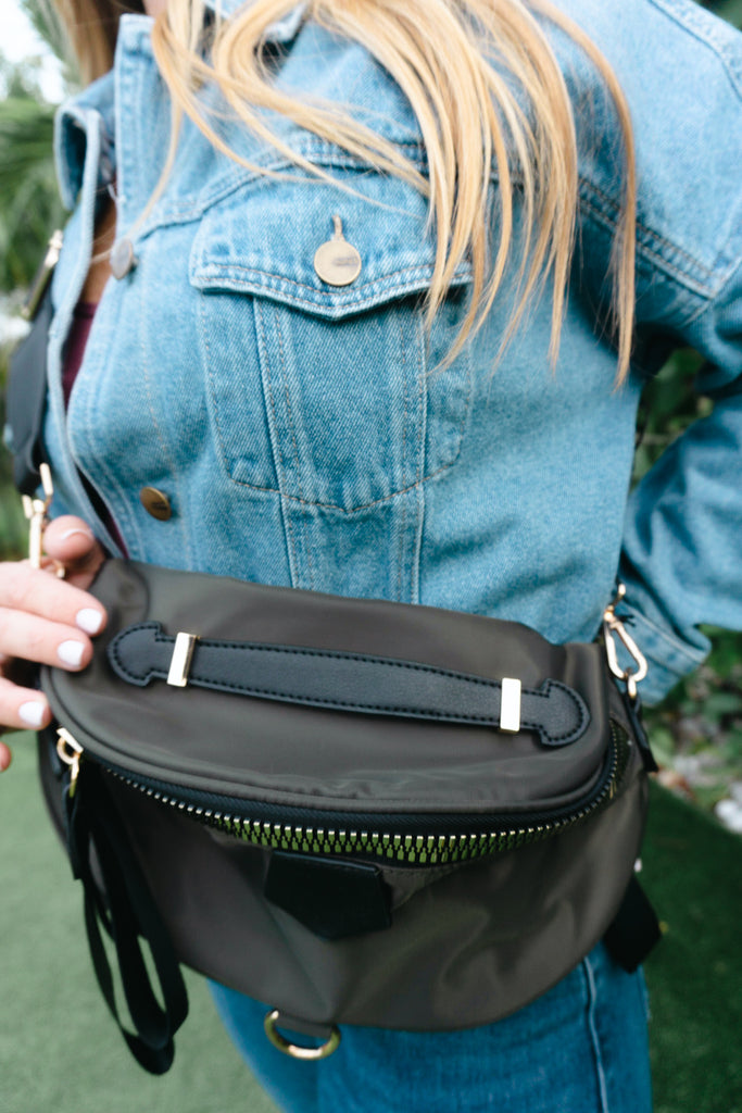 Large Nylon Crossbody Sachel