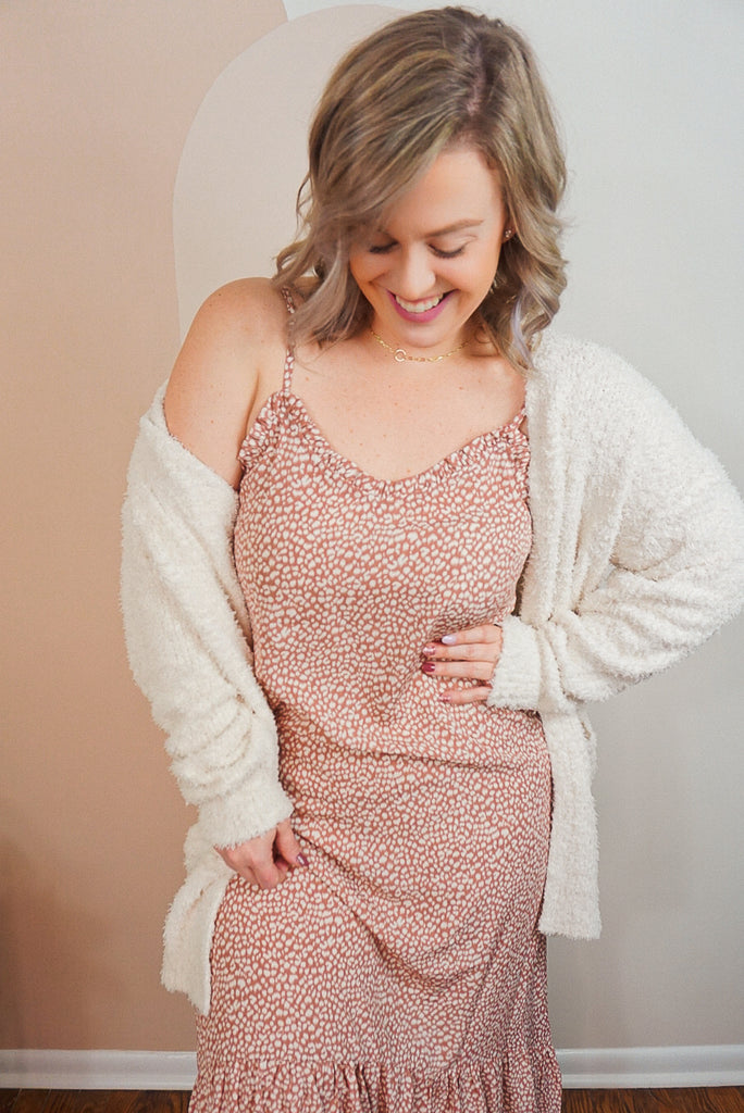 Midi Leopard Print Dress