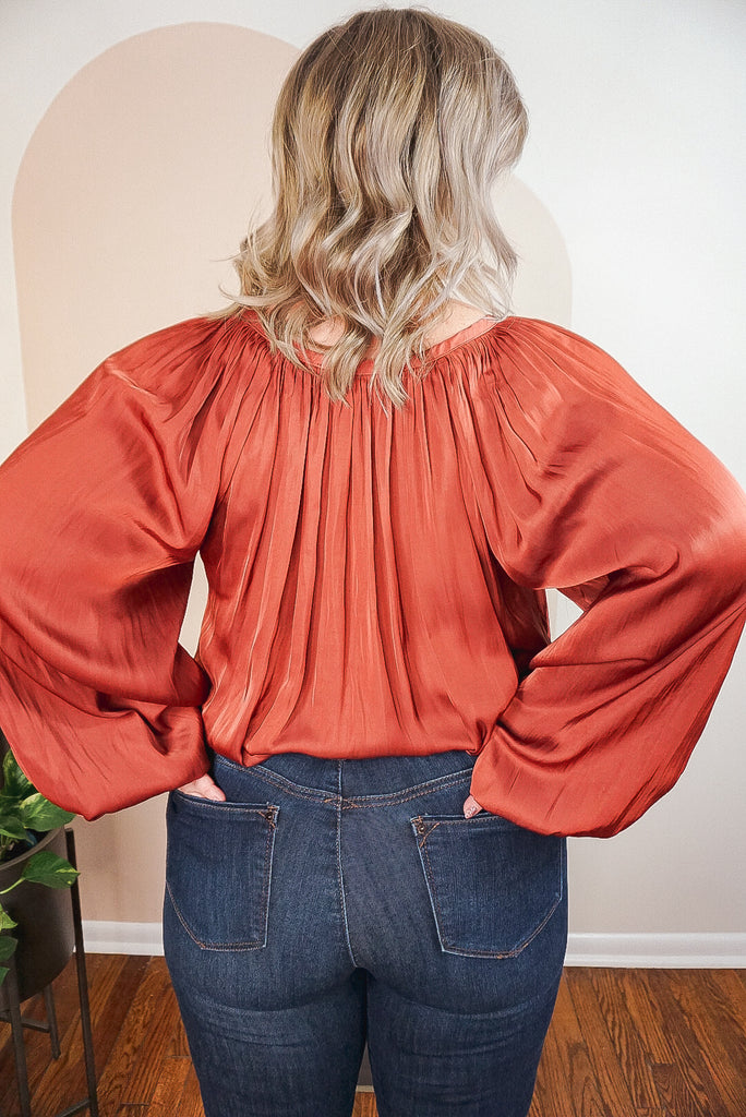 Woven Satin Ribbon Top
