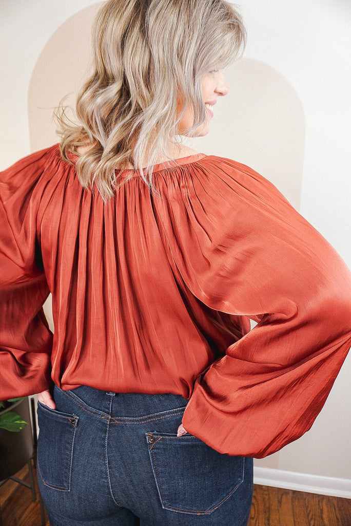 Woven Satin Ribbon Top
