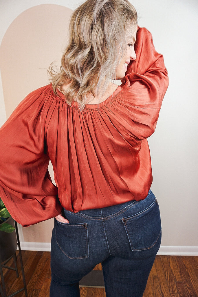 Woven Satin Ribbon Top
