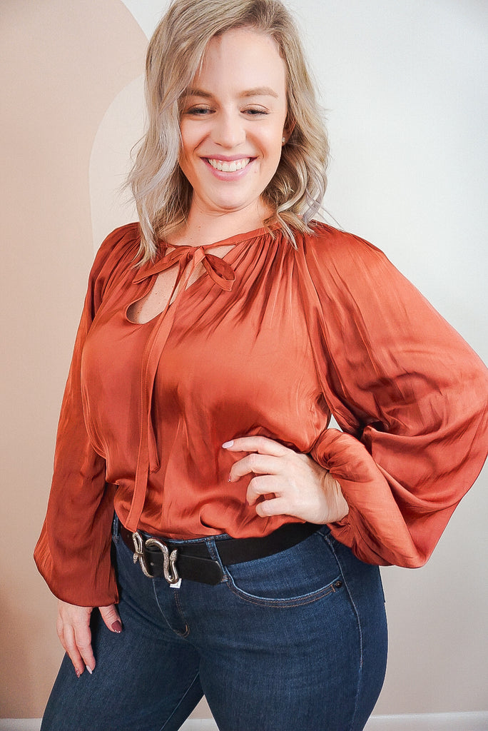 Woven Satin Ribbon Top