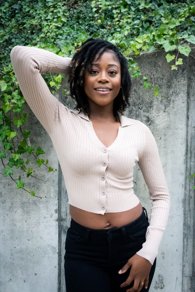 Khaki Collared Button Down