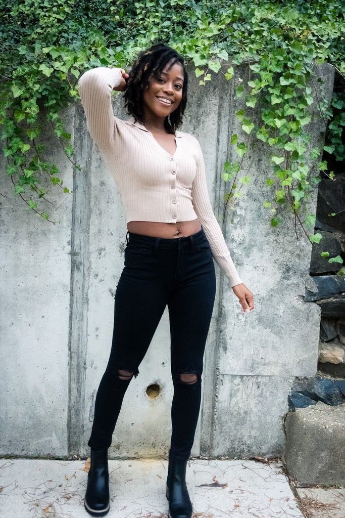 Khaki Collared Button Down
