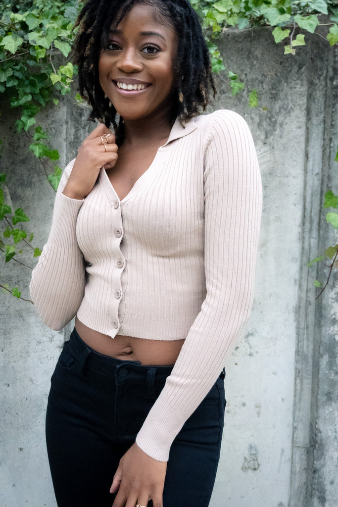 Khaki Collared Button Down