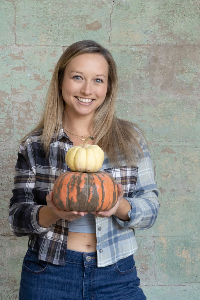 Split Blue Plaid Cropped Flannel
