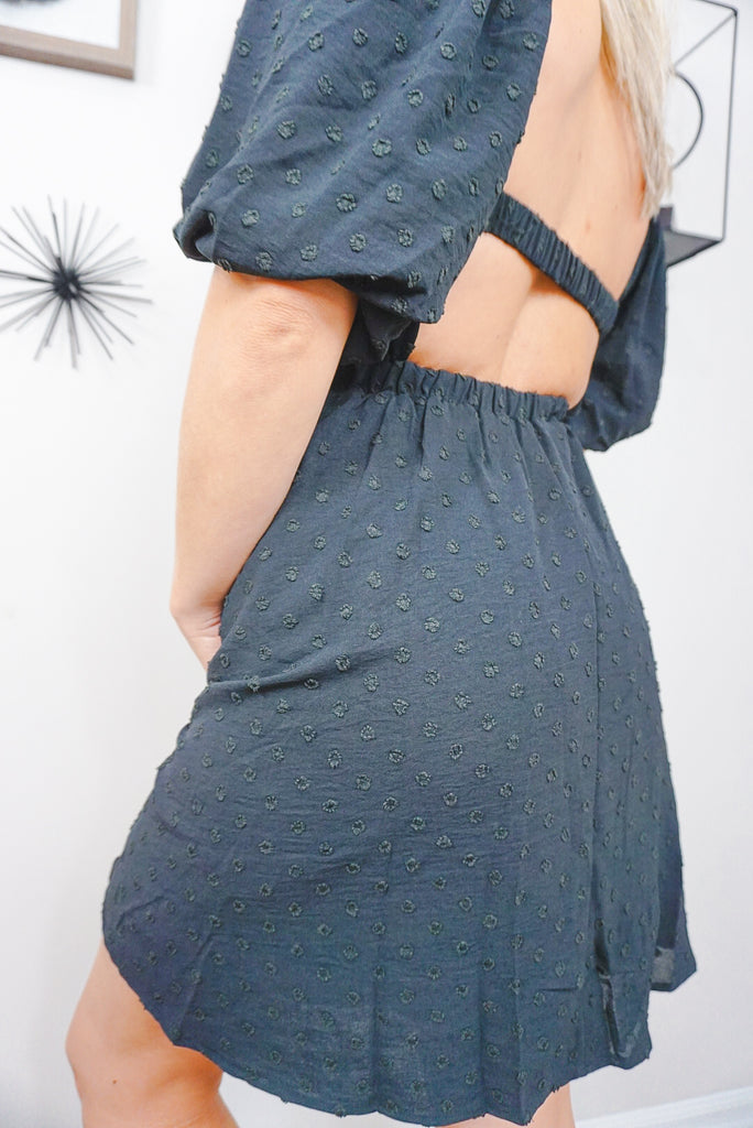 Sweet Heart Puffy Sleeve Dress