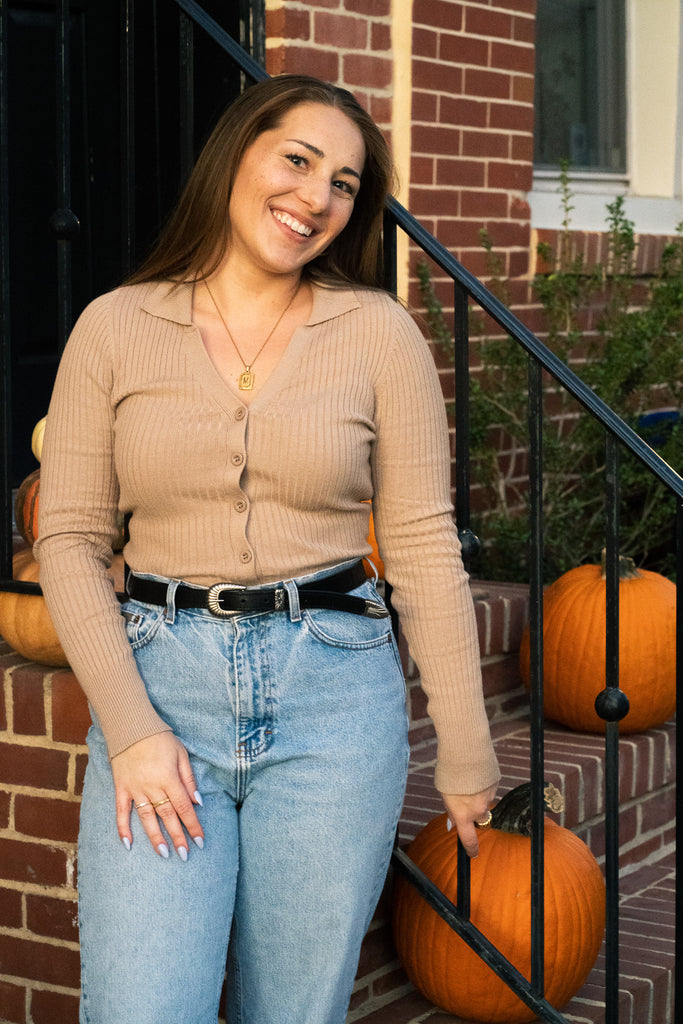 Khaki Collared Button Down
