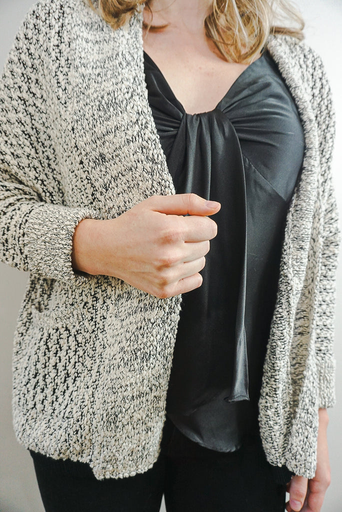 Marbled Knit Cardigan