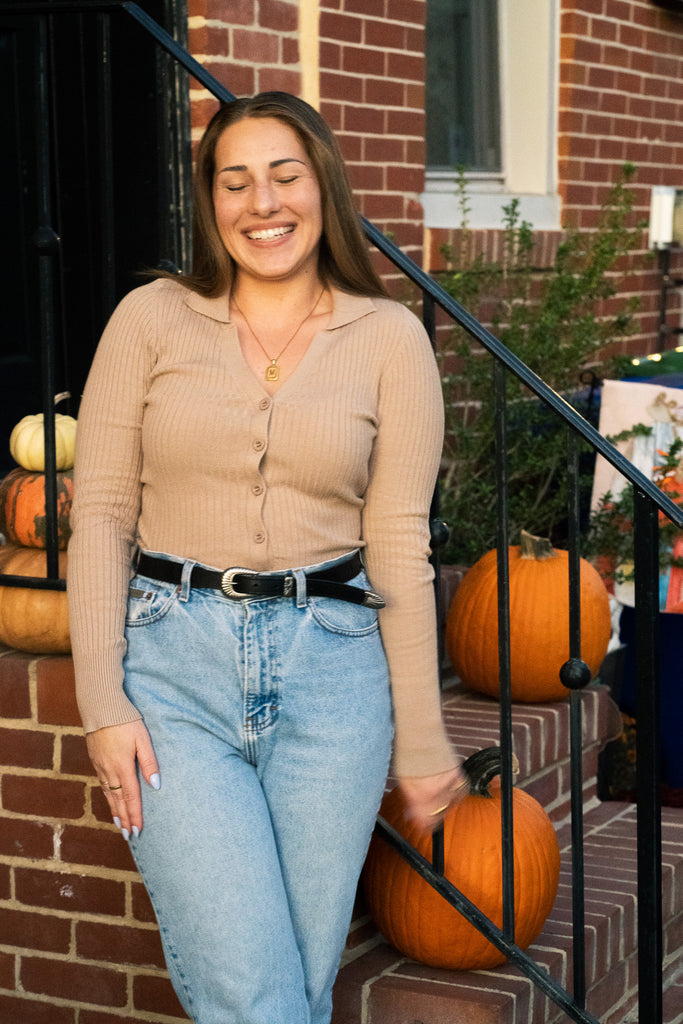 Khaki Collared Button Down