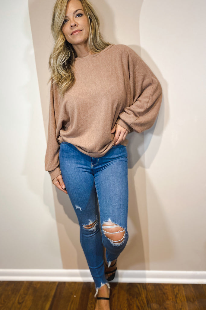 Dolman Puff Sleeve Top