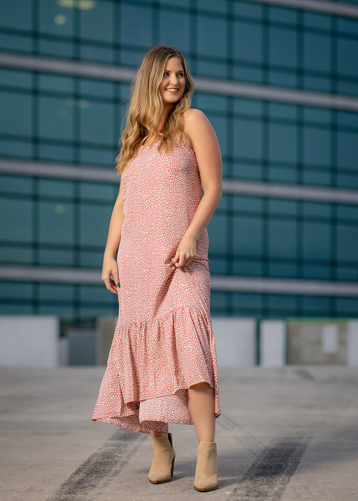 Midi Leopard Print Dress