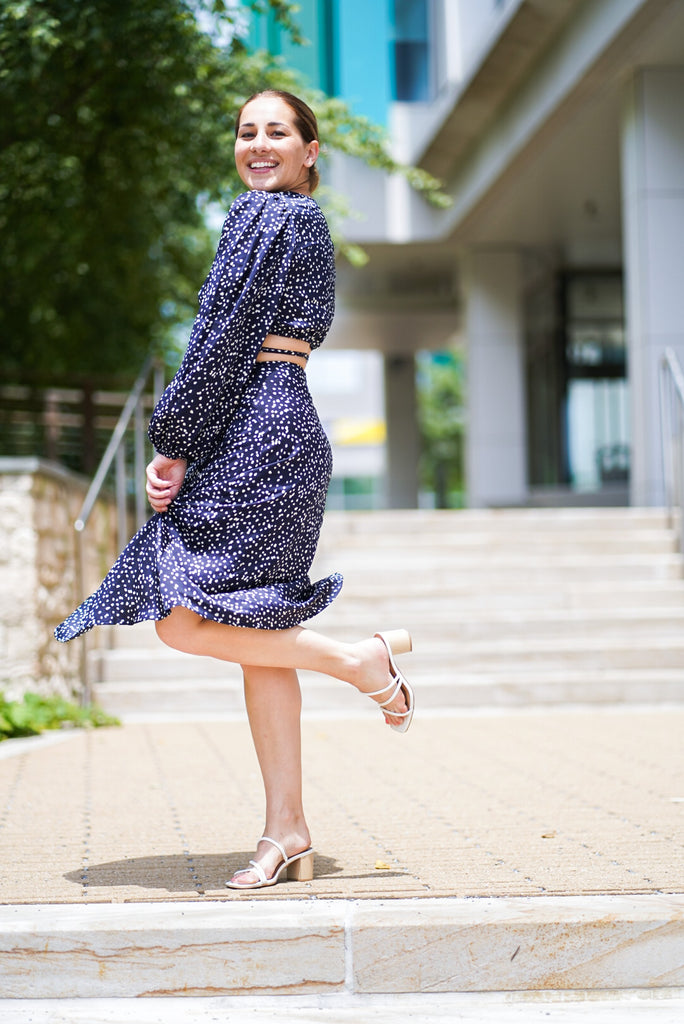 Spotted Midi dress