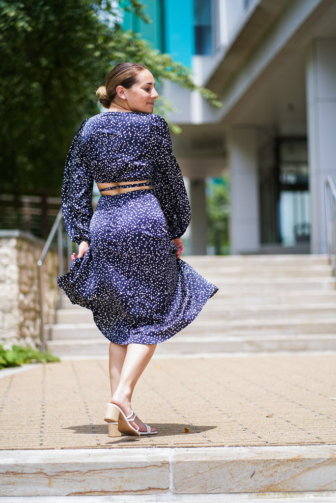 Spotted Midi dress