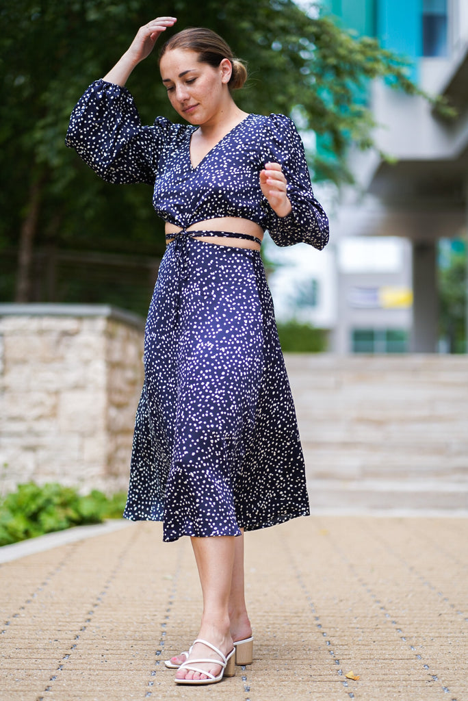 Spotted Midi dress